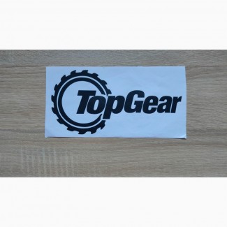 Наклейка на авто Top Gear чёрная