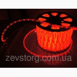 Светодиодный дюралайт LED-2W-100-240V (36 св. /м, АС 220 В, красный)