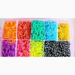 Набор резинок для плетения 22000 резинок Rainbow LOom Bands