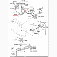 Mazda BC1D39035, Кронштейн двигателя Мазда 323, 1.5, 16V, оригинал