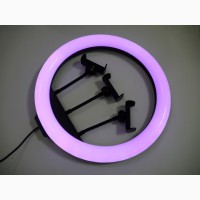 Кольцевая LED лампа RGB MJ36 36см 3 крепл.тел USB