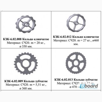 Запчасти к каткам КЗК
