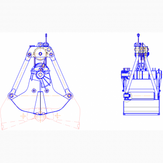 Грейфер емкость 1, 6 м³