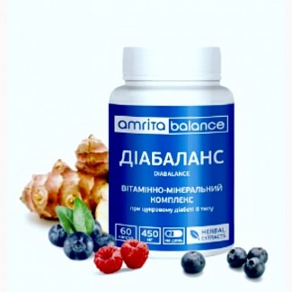Контроль рівня глюкози з «Діабалансом» від Амріта, 60 капсул