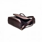 Женская сумка MASCO (МАСКО) Dark Chocolate Crocodile clutch