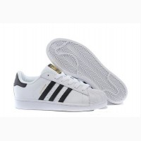 Кроссовки Adidas SuperStar Black White женские