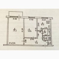 Продам 2-х ком. Глушко / Киевский рынок. 4 этаж. 27000