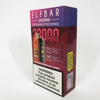 Електрона сигарета ELF BAR 5% на 23000 тяг (Кислі кавунові цукерки)