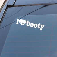 Наклейка на авто I Love Booty-Я люблю добычу