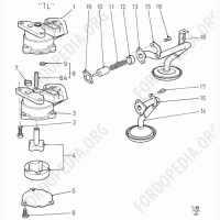 Маслонасос Форд Сиерра, Ford 71HM-6600-AA, 71HM-6855-AB, OHC, оригинал