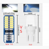 T10 w5w светодиодная лампа canbus 3014, 24smd