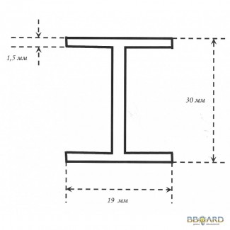 Алюминиевый двутавровый профиль
