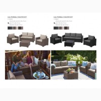 Садовая мебель Allibert California 3 Seater Set