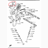 Mazda 997841035, Болт розподвала Мазда 323 1.5, 16V, Z5, оригінал