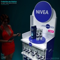 Рекламные торговые стойки NIVEA для гигиены