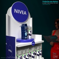 Рекламные торговые стойки NIVEA для гигиены