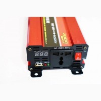 Преобразователь (инвертор) 12V-220V 2000W Powerone с вольтметром