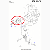 Ford 89FB6A060AC, Кронштейн кріплення двигуна Форд Фієста мк3, 1.8D