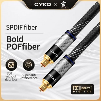 Цифровий оптичний аудіокабель CYKO Toslink SPDIF hifi