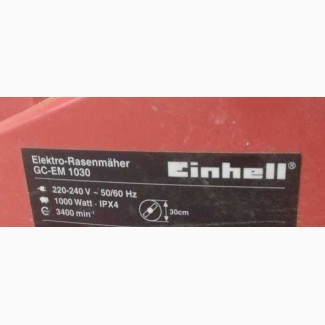 Запчасти газонокосилка Einhell GC-EM 1030