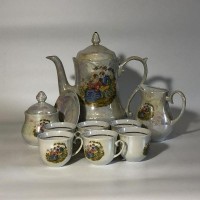 Антикварний чайний сервіз від польської марки Wloclawek Porcelana