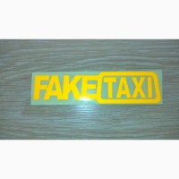 Наклейка на авто-мото FakeTaxi светоотражающая