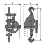 Тали ручные червячные передвижные
