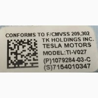 Ремень безопасности передний пассажирский Tesla model S REST 1079284-02-C 1