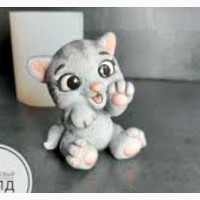 Кондитерский силиконовый молд 3D «Котенок»