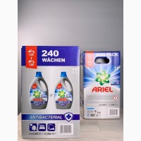 Гель для стирки duopack универсальный Ariel antibacterial 6, 000 мл. 120 стирок Италия в860