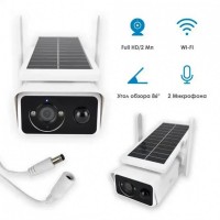 IP WiFi камера X1 с удаленным доступом уличная с солнечной панелью