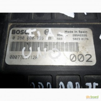 Блок управления двигателем Фиат Уно, Фиорино 1.4 Bosch 0 280 000 756 Оригинал