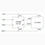 Дальномер ультразвуковой датчик HC-SR04 Arduino