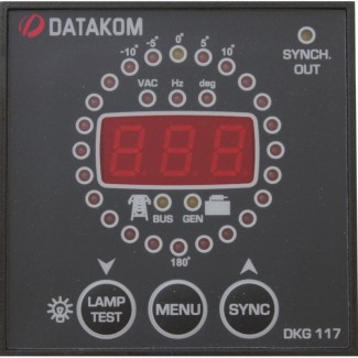 DATAKOM DKG-117, 72x72mm Контроллер синхронизации с контрольным реле