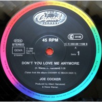 Виниловая пластинка Joe Cocker – Don#039;t You Love Me Anymore 45 RPM