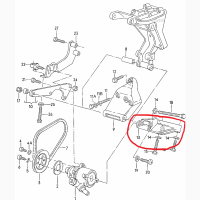 VAG 037145531A, Кронштейн гідропідсилювача Фольксваген, оригінал G60