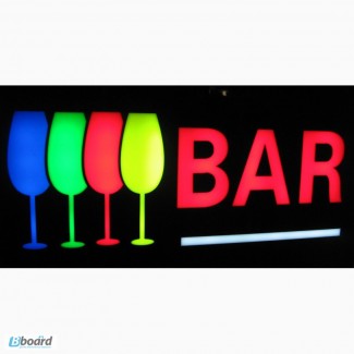 Вывески Открыто , Bar , Wi-Fi Led Epoxy Sign