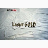 Декоративная краска DEКOMIX Lasur Gold с золотым отблеском