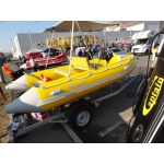 Лодка RiB Captain 450 с жестким корпусом из пластика с баллоном 52см их пвх