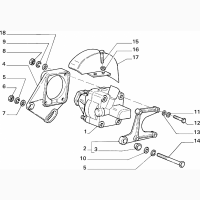 Кронштейны насоса ГУР Фиат, Fiat A501, 7617095, 7617096, оригинал