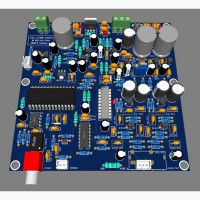 Печатная плата ЦАП DAC LC7881 Sanyo 16 bit/44.1 kHz SPDIF