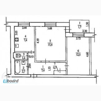 Продам 2-ком квартиру, чешка в середине ж/м Левобережный-3