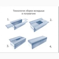 Распродажа остатков вкладыш и накрытие в полувагон для перевозки зерна