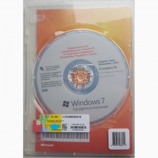 Лицензионная Microsoft Windows 7 Professional 32-bit, RUS, полная OEM-версия (FQC-08296)