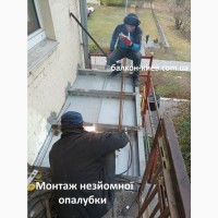 Балкон з нуля, монтаж плити, Київ