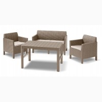 Садовая мебель Allibert Chicago Set With Wicker Lyon