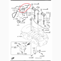 Mazda FS0518361D, Кронштейн генератора Мазда Премасі, FP, FS, ориг